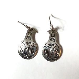 ALEASA JAMES PRAIRIE CHICKEN EARRINGS